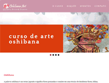 Tablet Screenshot of oshibana.com.br